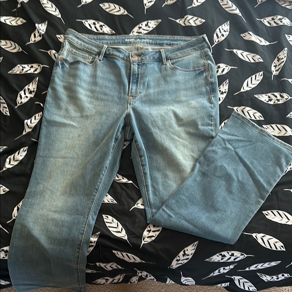 Old Navy Blue Straight Leg Jeans